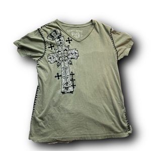 affliction style tee